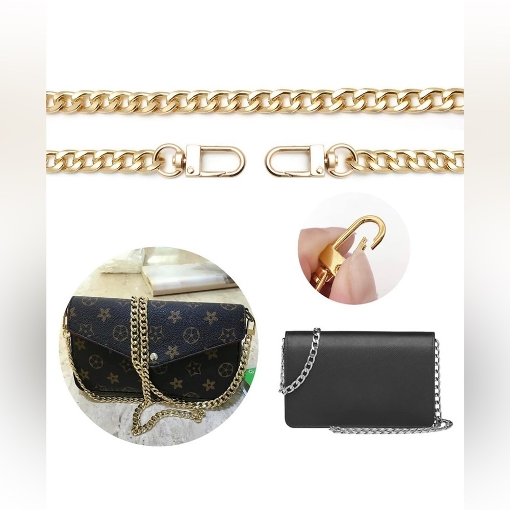 4pieces Purse Conversion gold chains. Heavy chains - Picture 3 of 3